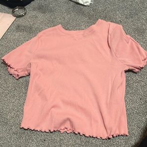 Forever 21+ vintage baby pink crop top